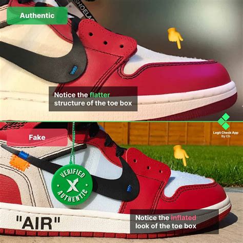 nike air jordan 1 x off white real vs fake|chicago jordan 1 off white.